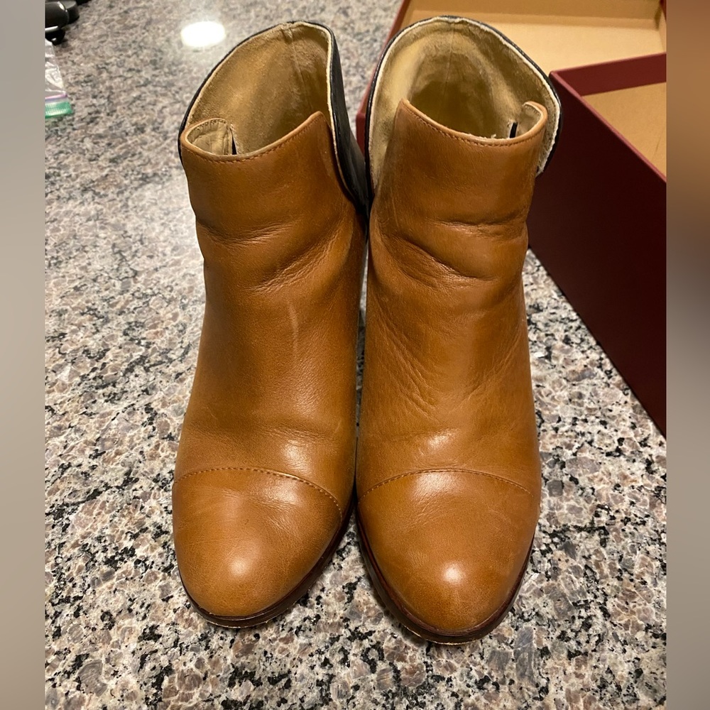 Wolverine leather booties. Two tone. Come inbox. Worn twice! - Picture 3 of 8